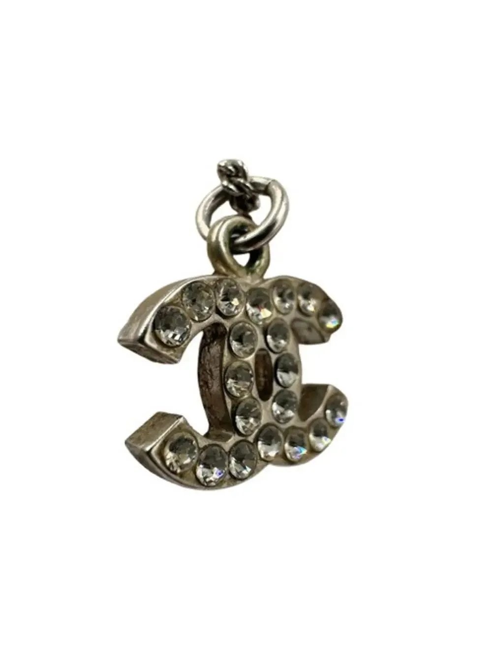 Chanel Pendant Necklace Metal Silver #357868C69B